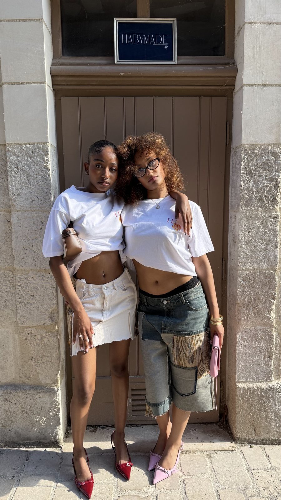 T-shirt Haby Made — blanc porté